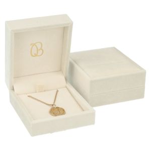 Sieradendoosje voor hanger, beige 72 x 83 x 37 mm VT-3-C-BE