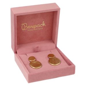 Estuche para pendientes 90x90x40 mm color rosa VT-5-P-RS