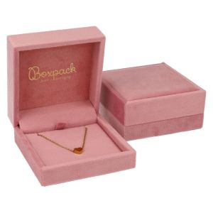 Estuche para colgante 90x90x40 mm color rosa VT-5-C-RS