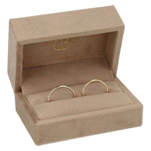 Wedding ring box, sand 77 x 51 x 41 mm VT-7-A-AR
