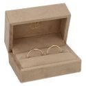 Estuche para alianzas 77x51x41 mm color arena VT-7-A-AR