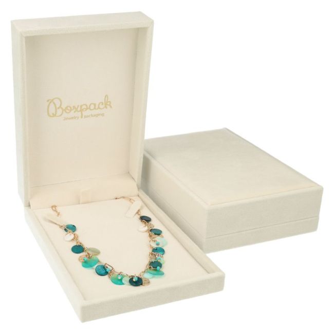 Necklace box, beige 110 x 161 x 43 mm VT-9-C-BE