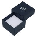 Cardboard ring or earring box, blue 51 x 51 x 33 mm ep-42
