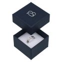 Caja de cartón para anillo o pendientes 51x51x33 mm color azul ep-42
