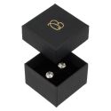 Caja de cartón para anillo o pendientes 51x51x33 mm color negro EP-42-N
