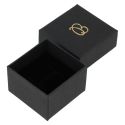 Caja de cartón para anillo o pendientes 51x51x33 mm color negro EP-42-N