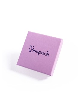 Cartón para conjunto de colgante de joyería y bisutería 86x86x33 Mm color morado LV-81