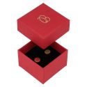 Caja de cartón para anillo o pendientes 51x51x33 mm color rojo EP-42-R