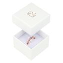 Caja para anillo o pendientes de joyería y bisutería color blanco 51x51x33 Mm IP-42