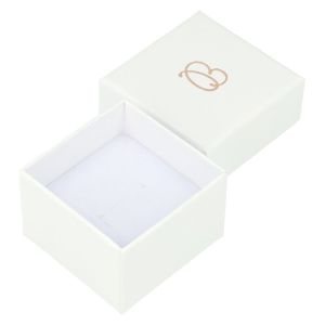 Caja para anillo o pendientes de joyería y bisutería color blanco 51x51x33 Mm IP-42