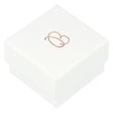 Écrin pour bague ou boucles d’oreilles, blanc 51 x 51 x 33 mm IP-42