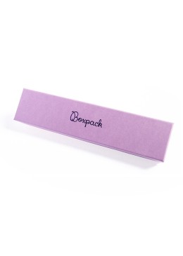 Caja de cartón para pulsera de joyería y bisutería 233x53x27 mm color morado lv-51