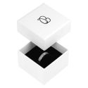 Caja de cartón para anillo o pendientes de joyería y bisutería color blanco MP-42