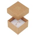 Cardboard ring or earring box, kraft NT-42