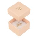 Caja de cartón para anillo o pendientes de joyería y bisutería color rosa PI-42