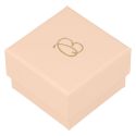 Caja de cartón para anillo o pendientes de joyería y bisutería color rosa PI-42