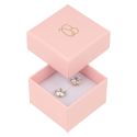Caja de cartón rosa anillo de joyería bisutería y joyas 51x51x33 mm RS-42