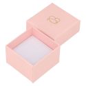 Cardboard ring box, pink 51 x 51 x 33 mm RS-42