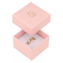 Caja de cartón rosa anillo de joyería bisutería y joyas 51x51x33 mm RS-42
