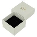 Caja de cartón para anillo o pendientes de joyería y bisutería color gris ST-42