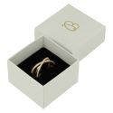 Caja de cartón para anillo o pendientes de joyería y bisutería color gris ST-42