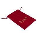 Bolsa de antelina para joyeia y bisuteria color burdeos 135x200 Mm. A-309-BU