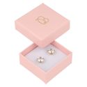 Caja de cartón rosa pendientes de joyería bisutería y joyas 50x50x23 mm. RS-40