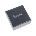 Caja de cartón para juego de pendientes de joyería y bisutería 65x65x29 mm color gris q-61-g