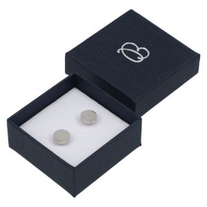 Astuccio in cartone per orecchini, blu 50 x 50 x 23 mm EP-40-A