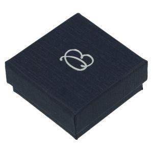 Caixa em cartão para brincos, azul 50 x 50 x 23 mm EP-40-A