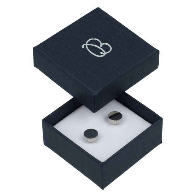 Caja de cartón para pendientes color azul 50x50x23 mm EP-40-A