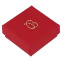 Caja de cartón para pendientes color rojo 50x50x23 mm EP-40-R