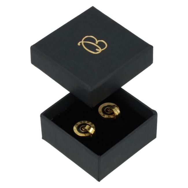 Caja de cartón para pendientes color negro 50x50x23 mm EP-40-N