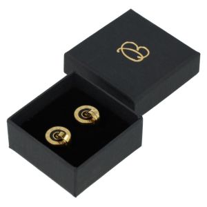 Écrin en carton pour boucles d’oreilles, noir 50 x 50 x 23 mm EP-40-N