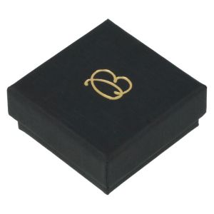 Caja de cartón para pendientes color negro 50x50x23 mm EP-40-N