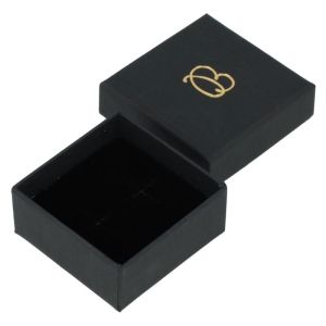 Schwarze Ohrringschachtel aus Karton 50 x 50 x 23 mm EP-40-N