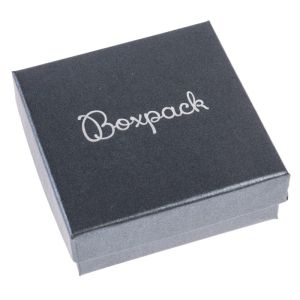 Astuccio in cartone per parure con ciondolo, grigio 86 x 86 x 33 mm Q-81-G
