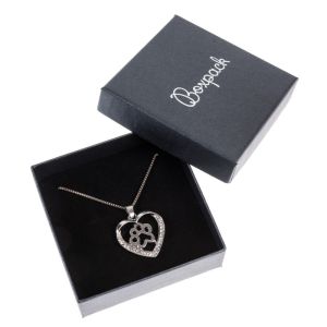 Cartón para conjunto de colgante o conjunto de joyería y bisutería 86x86x33 Mm color gris Q-81-G
