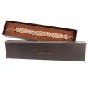 Caja de cartón para pulsera de joyería y bisutería 233x53x27 mm color marron q-51-m