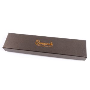 Caja de cartón para pulsera de joyería y bisutería 233x53x27 mm color marron q-51-m