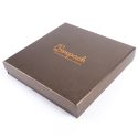 Caja de cartón para conjunto de colgante de joyería y bisutería  167x167x33 Mm color marron q-18-m