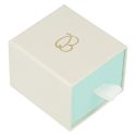 Caja de cartón para anillo o pendientes color blanca 55x50x42 mm SG-1-B-AQ