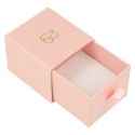 Caja de cartón para anillo o pendientes color rosa 55x50x42 mm SG-1-RS-RS