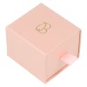 Caja de cartón para anillo o pendientes color rosa 55x50x42 mm SG-1-RS-RS