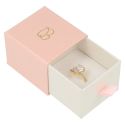 Schachtel aus Karton in Rosa für Ringe oder Ohrringe 55 x 50 x 42 mm SG-1-RS-B
