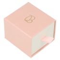 Caja de cartón para anillo o pendientes color rosa 55x50x42 mm SG-1-RS-B