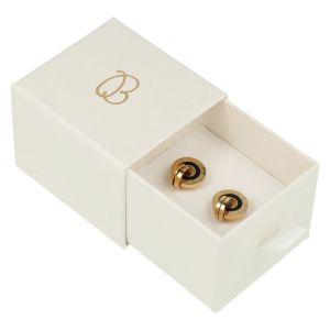 Caja de cartón para anillo o pendientes color blanco 55x50x42 mm SG-1-B-B