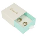 Caja de cartón para pendientes y colgante color blanco 73X70X40 mm SG-2-B-AQ