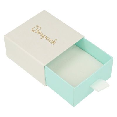 Caja para Pendientes y Colgante blanca de Joyería Personalizable SG-2-B-AQ