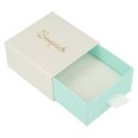 Caja para Pendientes y Colgante blanca de Joyería Personalizable SG-2-B-AQ